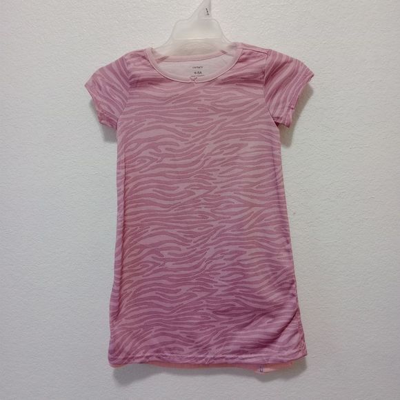 NWT Carter's Kid Girls 2-Pack Zebra Nightgowns size 4-5 - Picture 3 of 6